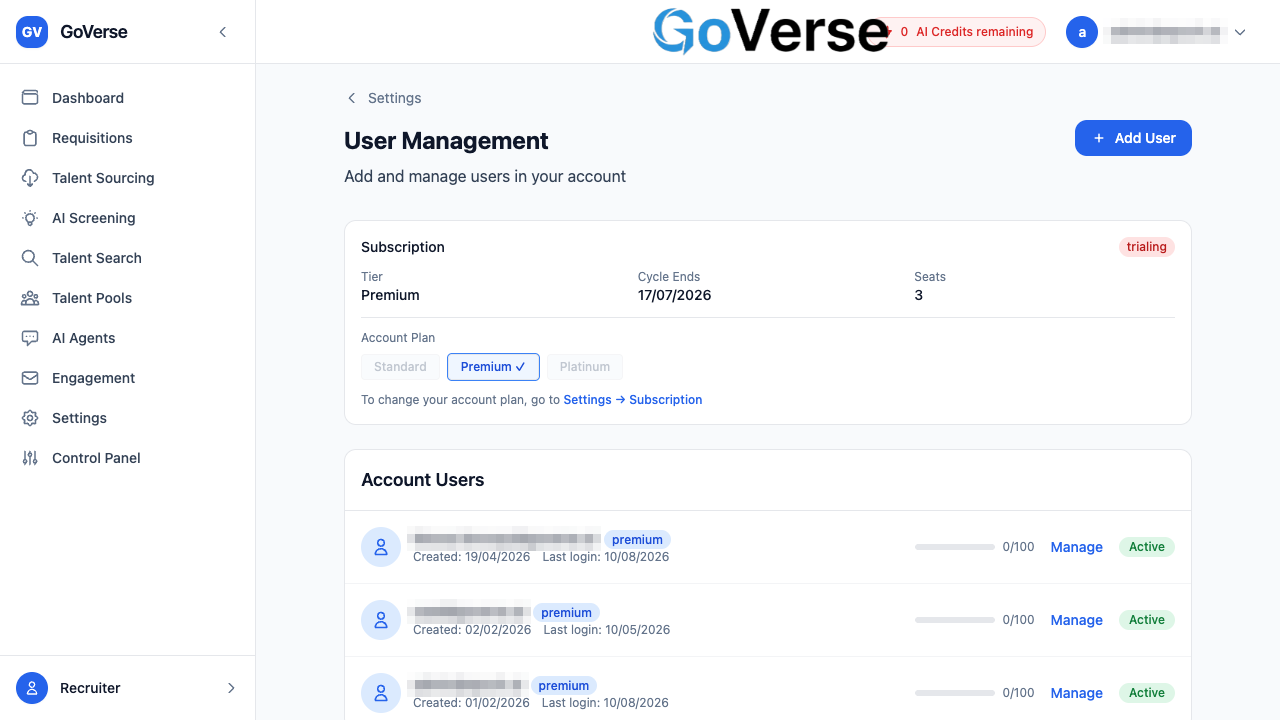 User Management